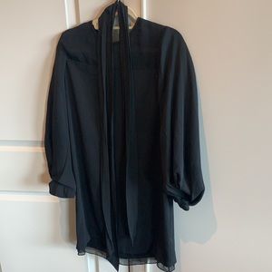 DVF 100 % silk perfect LBD with balloon sleeves